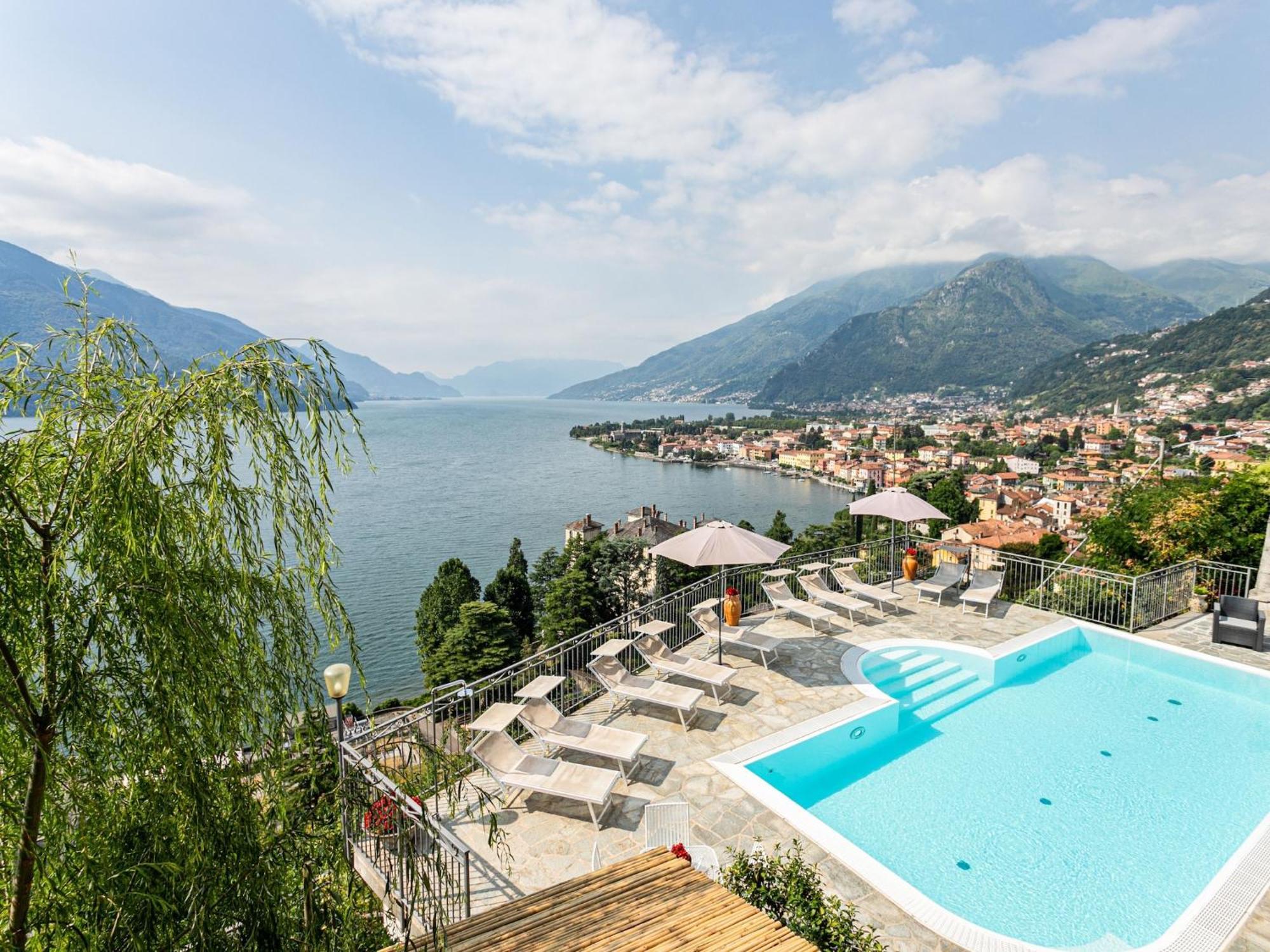 Wonderful Flat With Swimming Pool Lift And Garden Gravedona Exterior foto