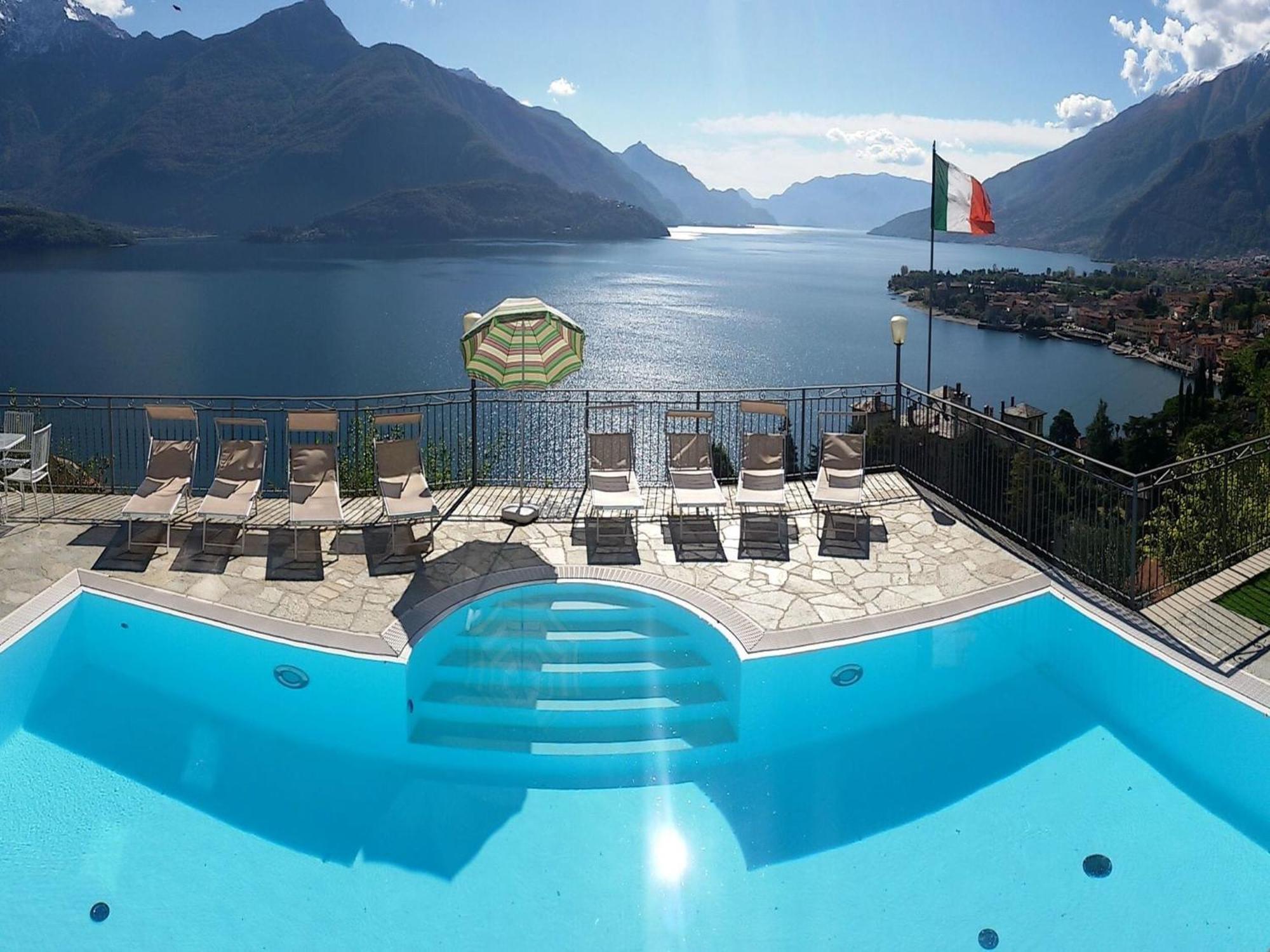 Wonderful Flat With Swimming Pool Lift And Garden Gravedona Exterior foto