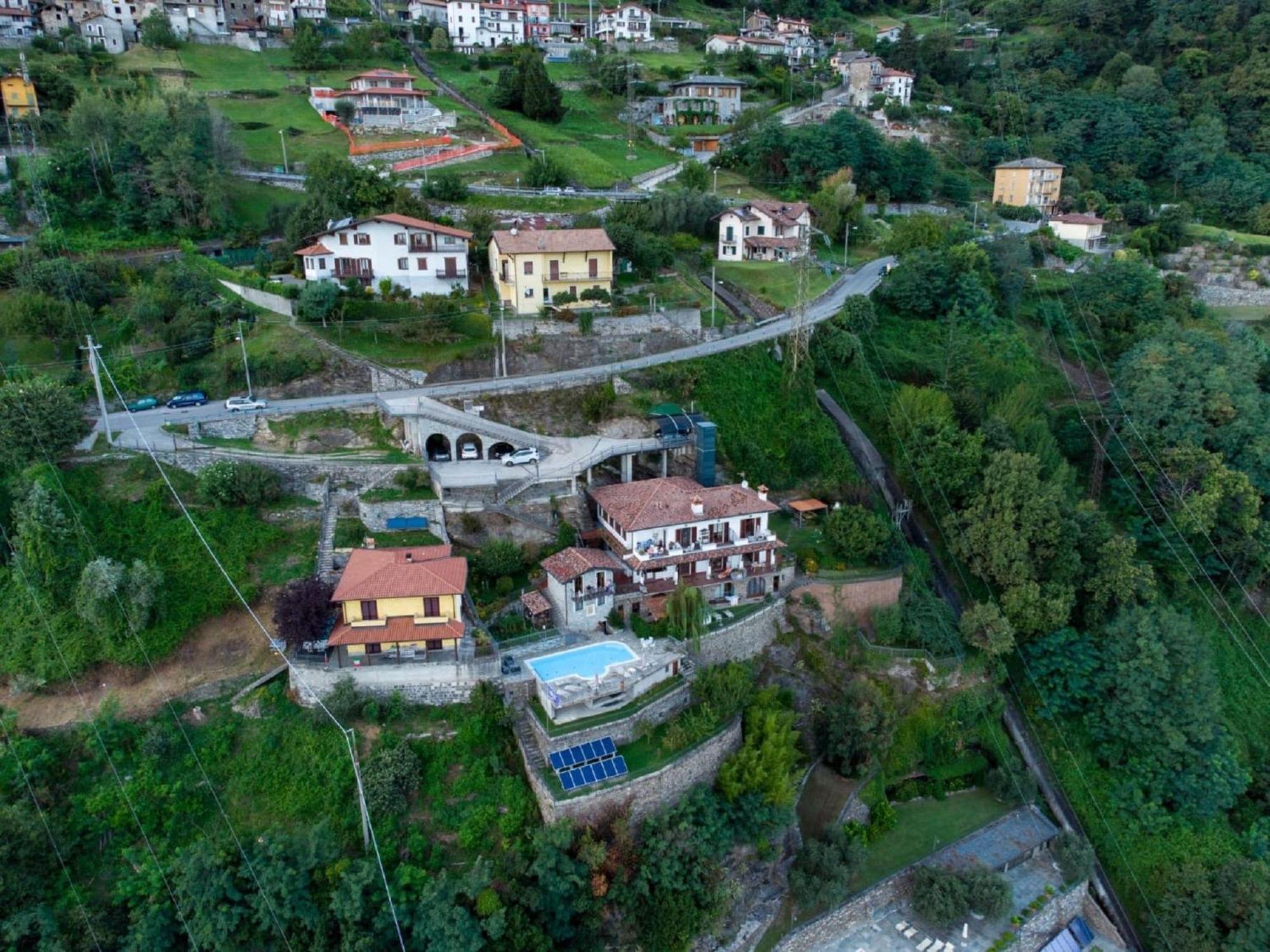 Wonderful Flat With Swimming Pool Lift And Garden Gravedona Exterior foto