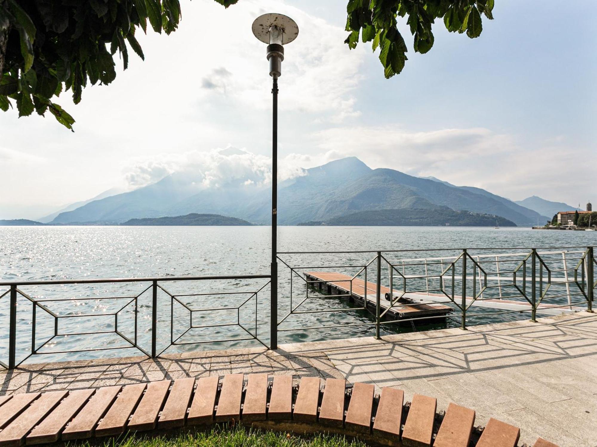 Wonderful Flat With Swimming Pool Lift And Garden Gravedona Exterior foto